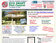 Tablet Screenshot of ecosmartpestcontrol.com